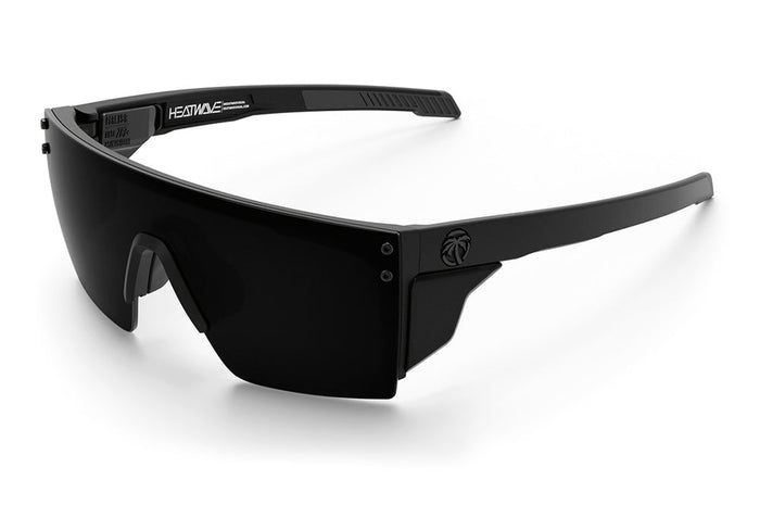 Heat Wave Performance Lazerface Slim ANSI Z87+ safety glasses with polarized Ultra Black lens