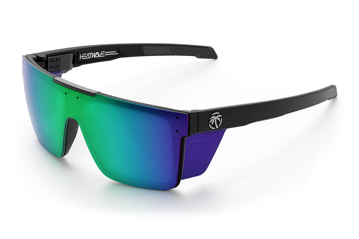 Heat Wave Visual Performance Quatro ANSI Z87+ safety sunglasses in matte black with polarized Piff lens and side shields