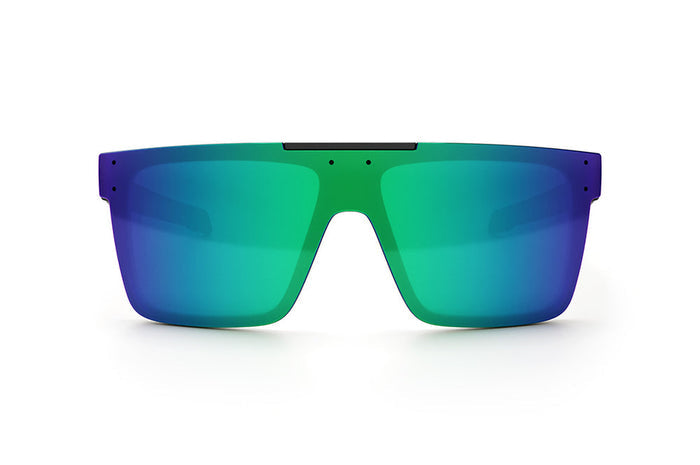 Heat Wave Visual Performance Quatro Z87+ matte black, front view of the polarized Piff lens