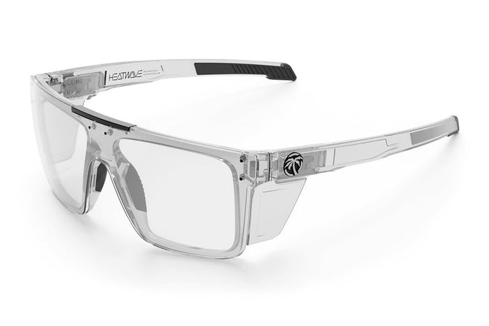 Heat Wave Visual Performance Quatro ANSI Z87+ safety sunglasses with anti-fog clear lens and side shields