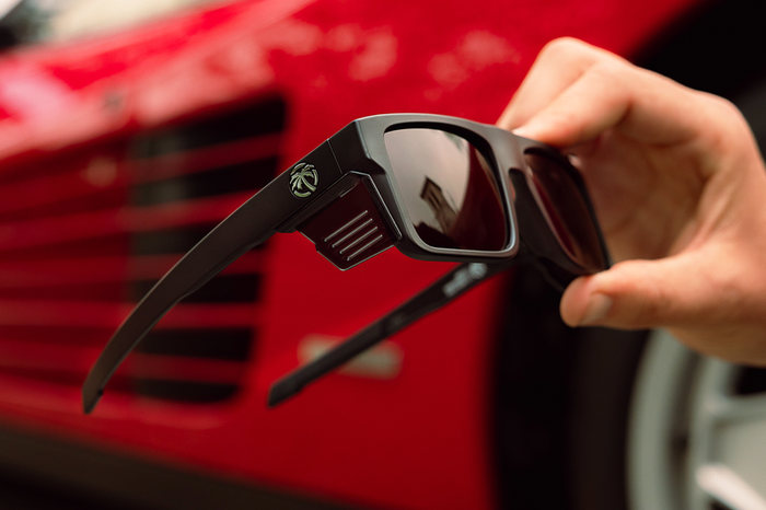 Heat Wave Performance Rayth ANSI Z87+ safety sunglasses with black lens, additional product view