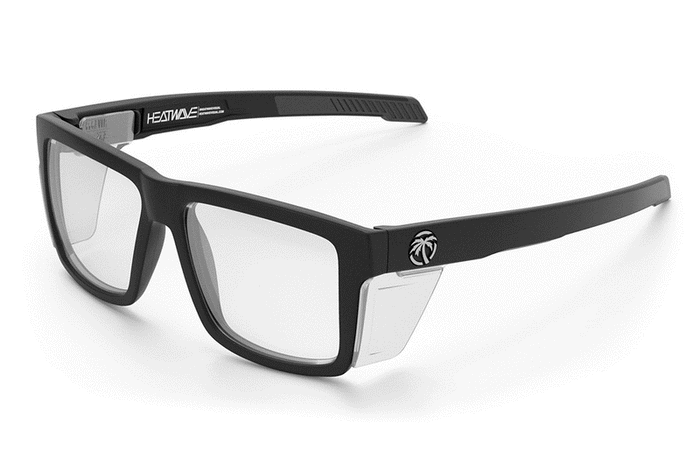 Animation of the Heat Wave Visual Performance Vise Z87+ photochromic lens darkening