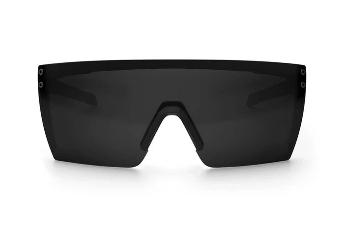 Heat Wave Visual Performance XL Lazer Face Z87+ matte black, front view of the polarized black lens