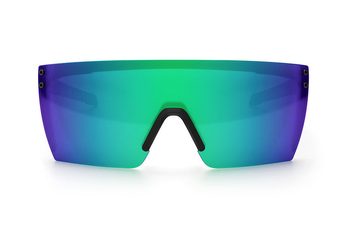 Heat Wave Visual Performance XL Lazer Face Z87+ matte black, front view of the polarized Piff lens