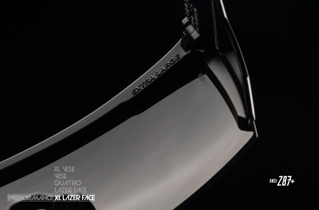 Performance XL Lazerface Matte Black - Ultra Black Lens