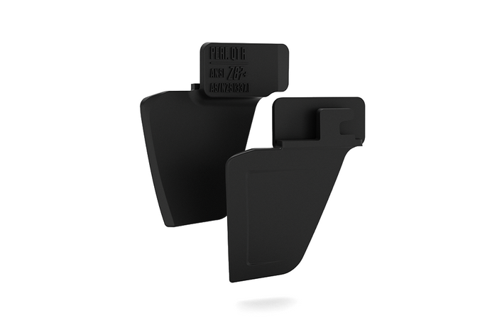Matte black replacement side shields for Heat Wave Visual Performance and Performance XL Lazer Face frames