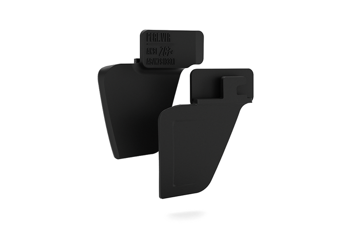 Matte black replacement side shields for Heat Wave Visual Performance and Performance XL Vise frames