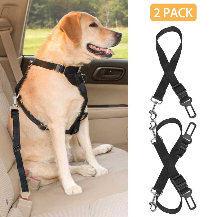 Dog car seat belt harness UK 2-pack