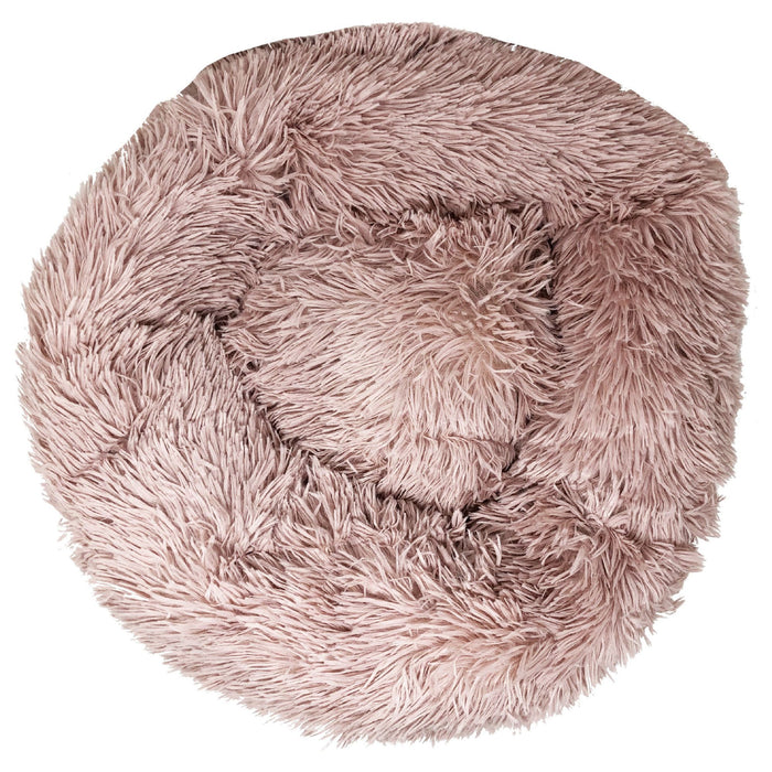 Pet Life Nestler Plush Dog Bed – Soft Round Calming Bed for Pets