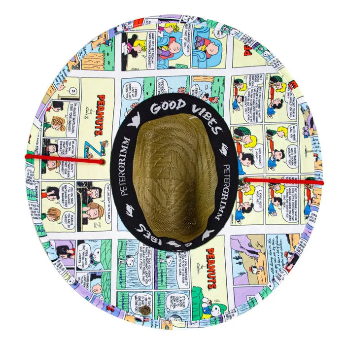 Peter Grimm Peanuts Comic Strip - Rye Straw Lifeguard Hat - Hatcountry