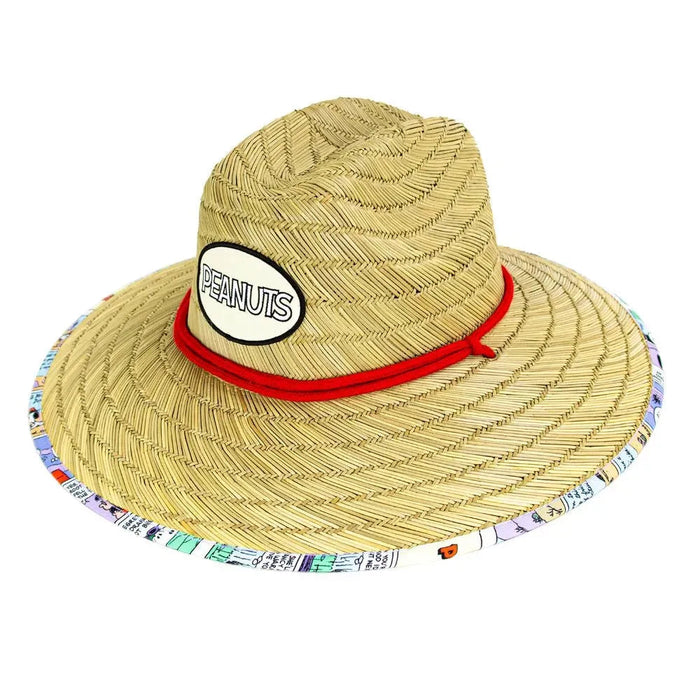 Peter Grimm Peanuts Comic Strip - Rye Straw Lifeguard Hat - Hatcountry