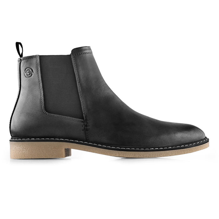 Pimlico Leather Chelsea Boots - Black