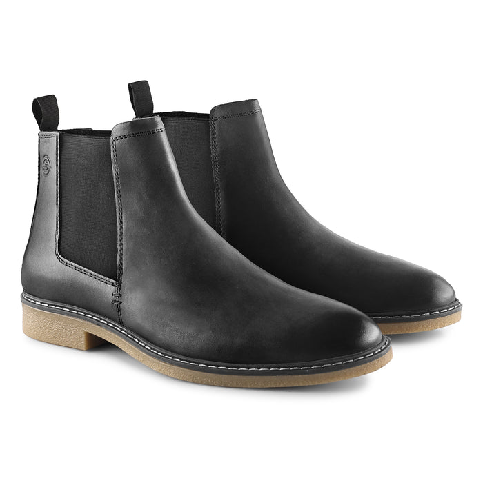 Pimlico Leather Chelsea Boots - Black