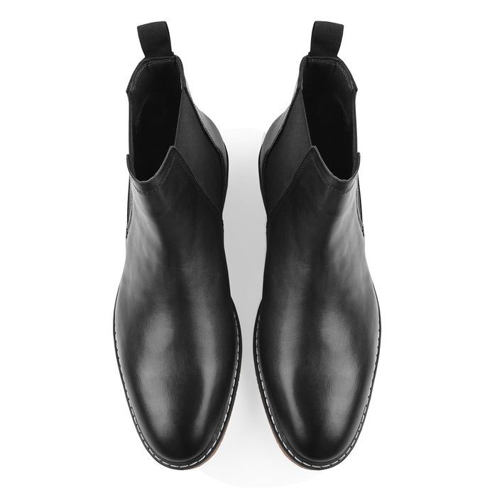 Pimlico Leather Chelsea Boots - Black