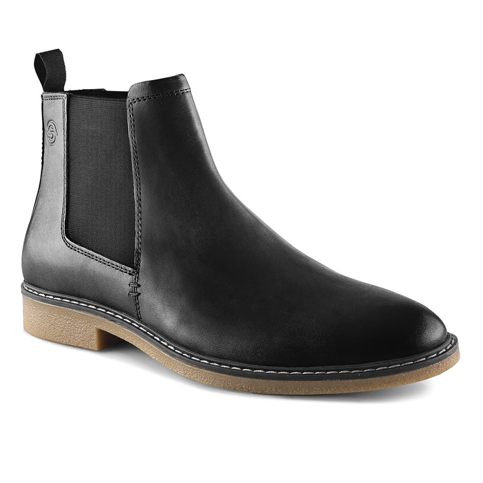 Pimlico Leather Chelsea Boots - Black