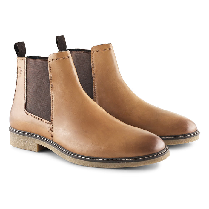 Pimlico Leather Chelsea Boots - Tan