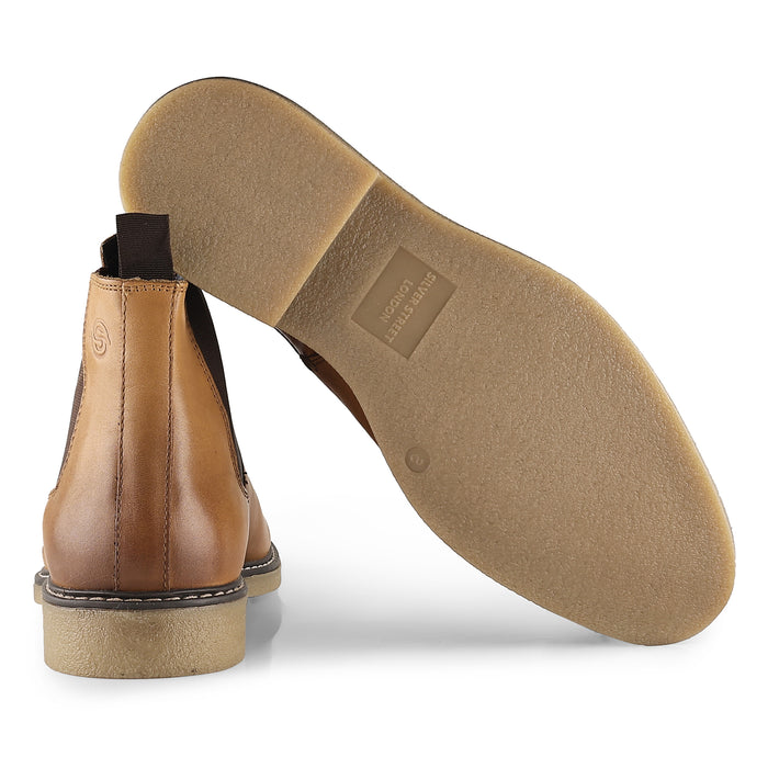 Pimlico Leather Chelsea Boots - Tan