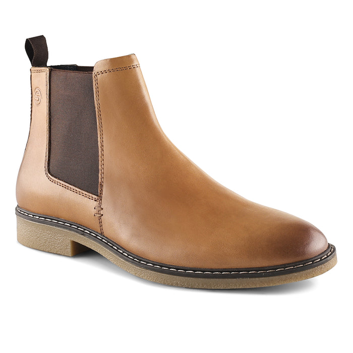 Pimlico Leather Chelsea Boots - Tan