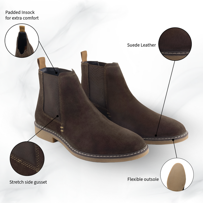 Pimlico Brown Suede Chelsea Boot (1)