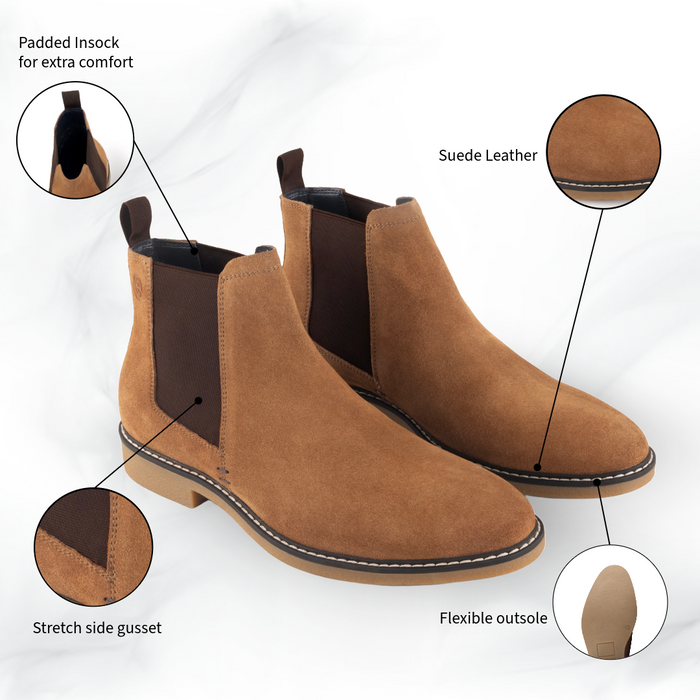 Pimlico Brown Suede Chelsea Boot (1)