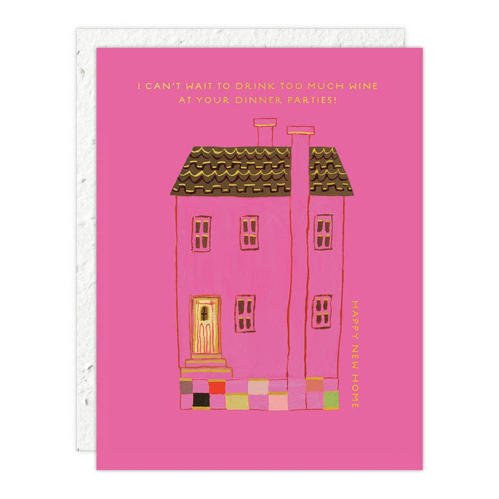 Pink House - New Home Card -  by Carlyle Avenue
