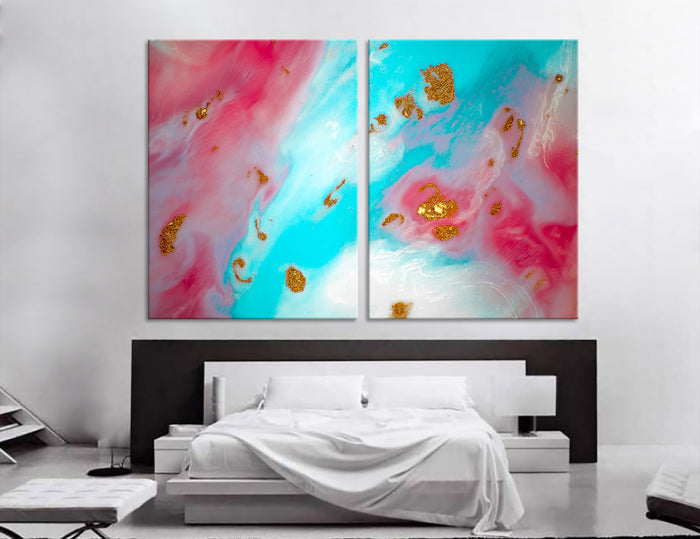 Pink Marble Canvas Print #1125