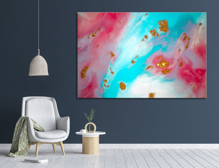 Pink Marble Canvas Print #1125