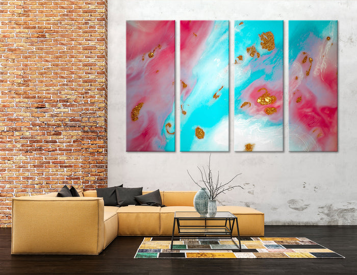 Pink Marble Canvas Print #1125