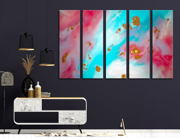 Pink Marble Canvas Print #1125