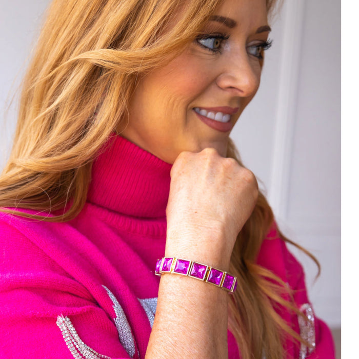 Pink Stone Bracelet - 260 Broadway Boutique