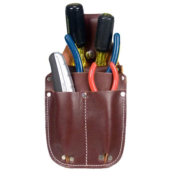 Occidental Leather pocket caddy tool organizer in tan leather