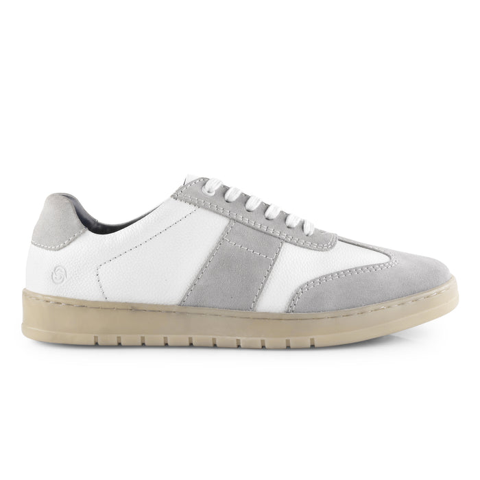Polar Leather Smart Casual Trainers - White