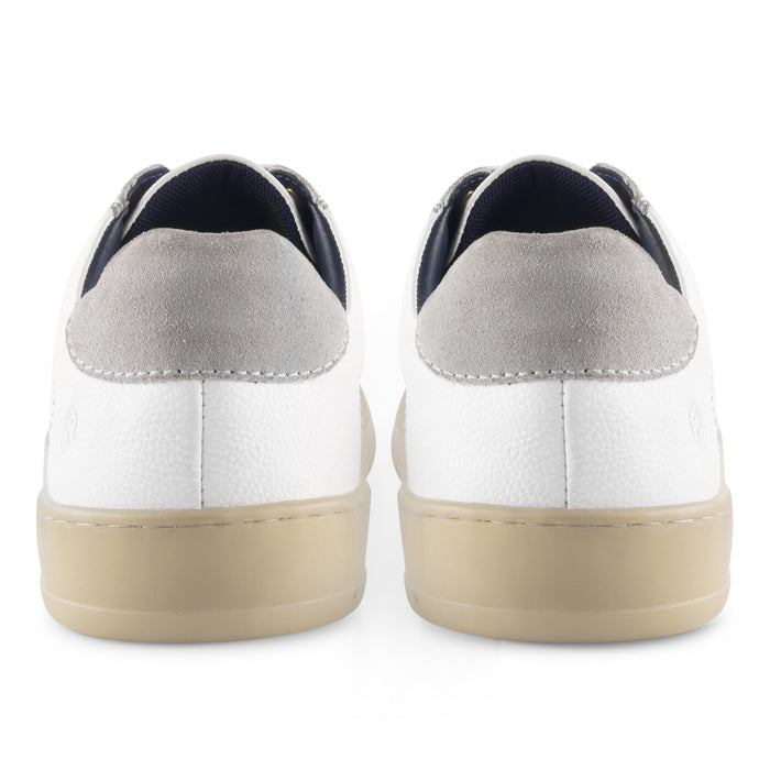 Polar Leather Smart Casual Trainers - White