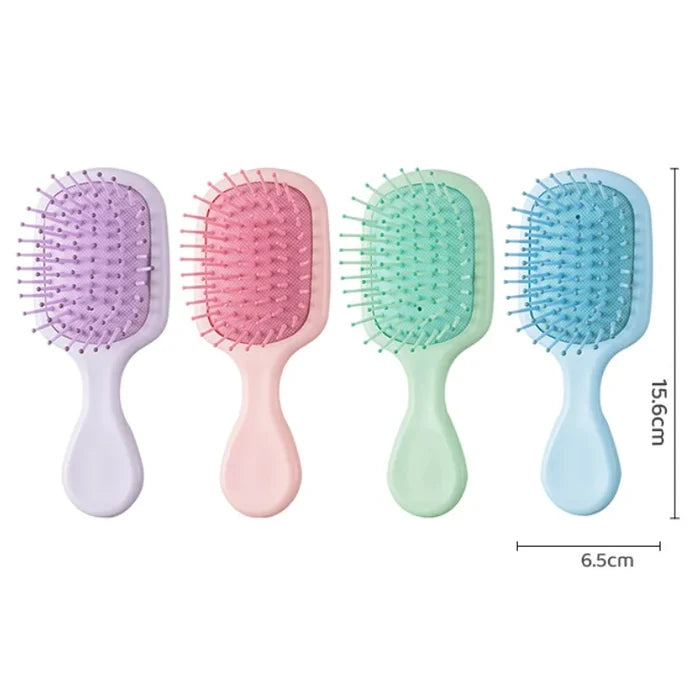 "Portable" small hairbrush blue