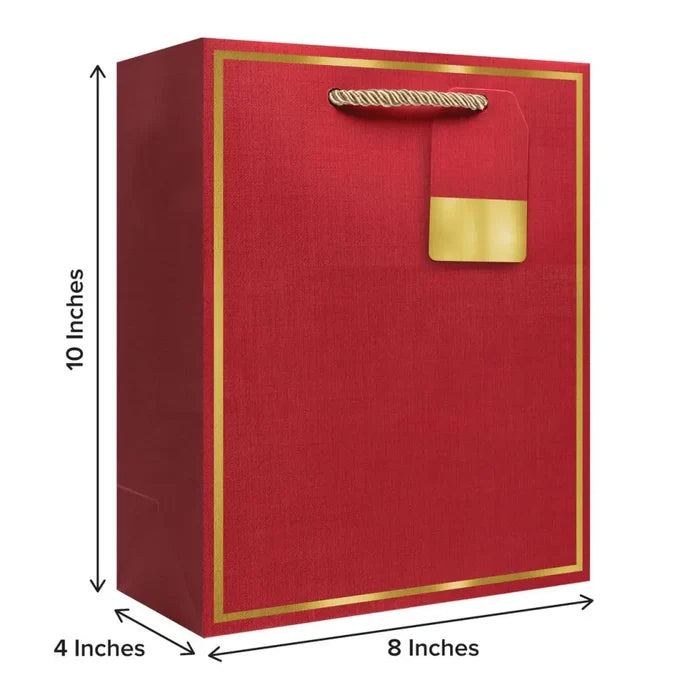 Premium Medium Euro Bags - Solid Matte - Red