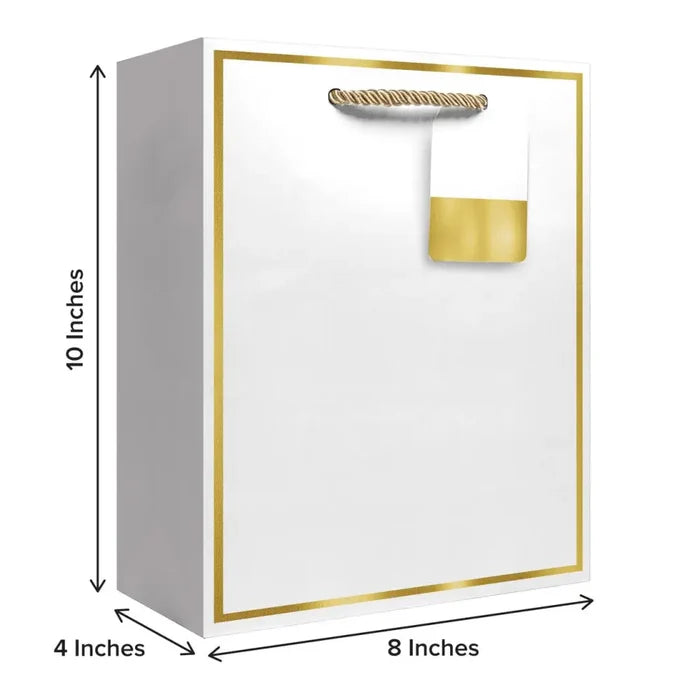 Premium Medium Euro Bags - Solid Matte - White