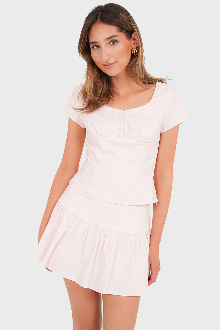 “Pretty in pink” top