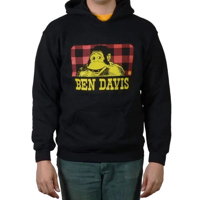 Ben Davis Lumberjack pullover hoodie sweatshirt in black