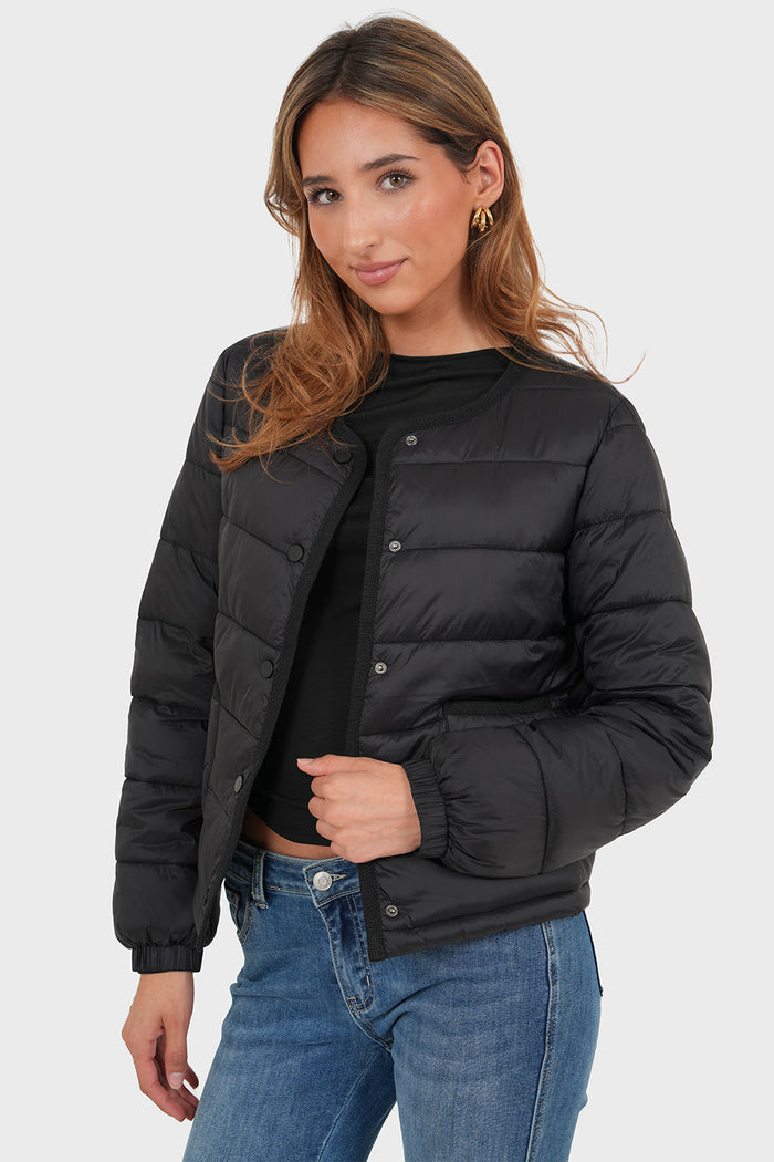 "Pullover" puffer black