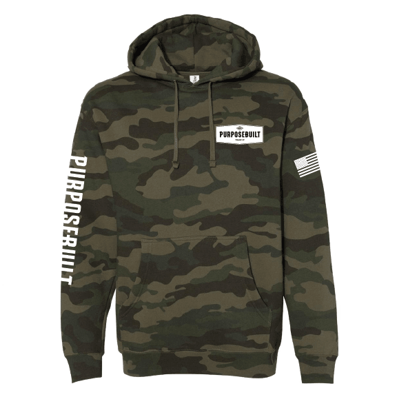 Purpose-Built logo pullover hoodie in camo