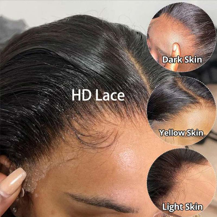 QVR Glueless Pre-cut 4x6 HD Lace Closure Body Wave Wigs Wear and Go Wig For Beginners