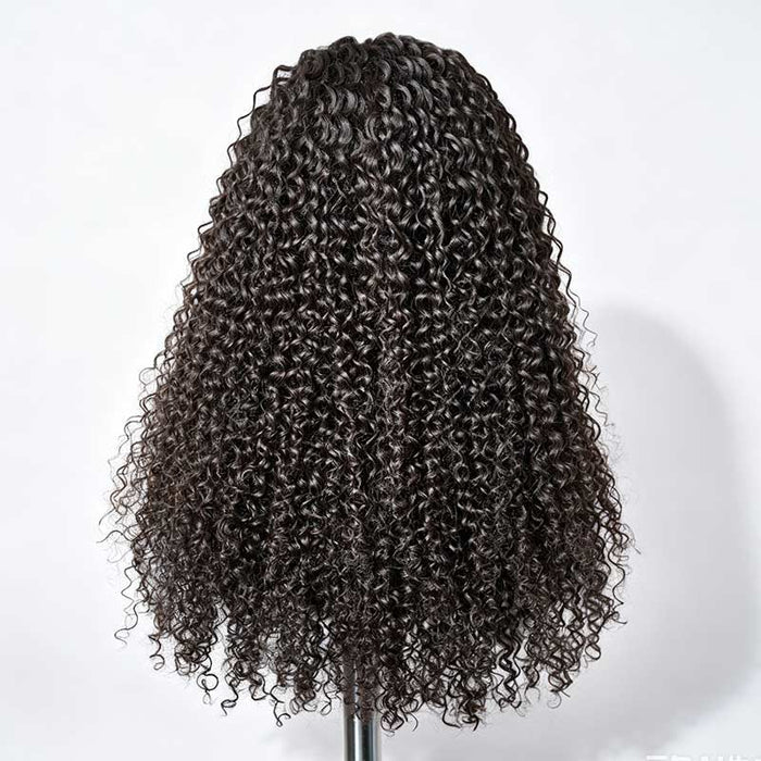 QVR Wear and Go Glueless Jerry  Curly Lace Front Wig Full Density Human Hair Wigs For Black Women