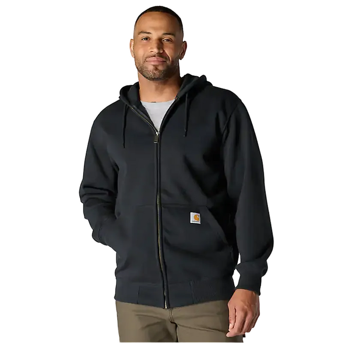 Carhartt Rain Defender loose fit heavyweight full-zip sweatshirt in black