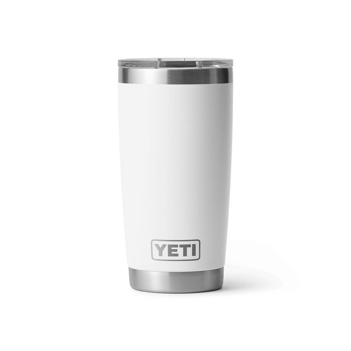 YETI Rambler 20 oz stainless steel tumbler in white with MagSlider lid
