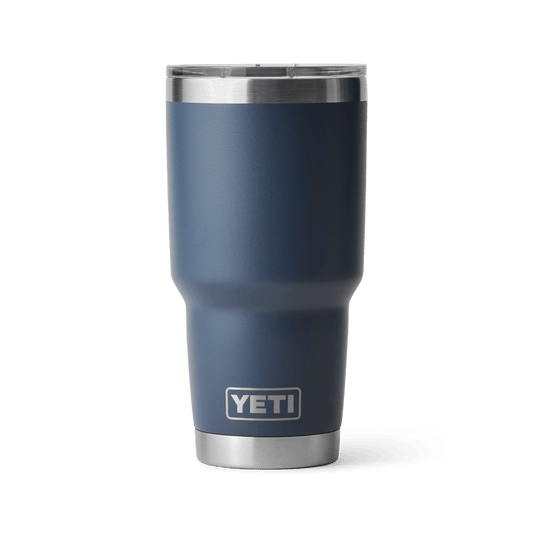 YETI Rambler 30 oz stainless steel tumbler in navy with MagSlider lid