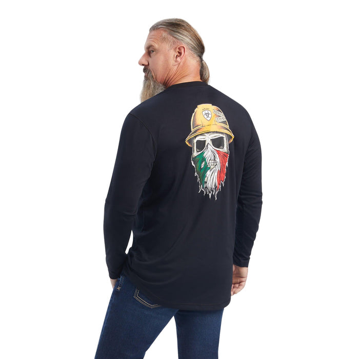 Ariat Rebar Workman Born For This long sleeve tee in black, big and tall sizes available