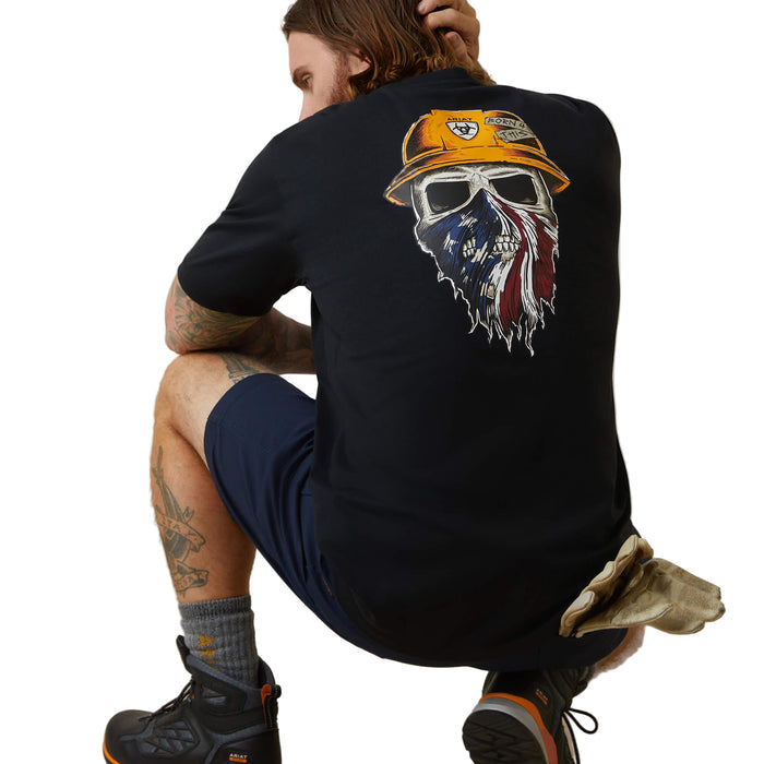 Ariat Rebar Workman Born For This short sleeve tee in black, big and tall sizes available