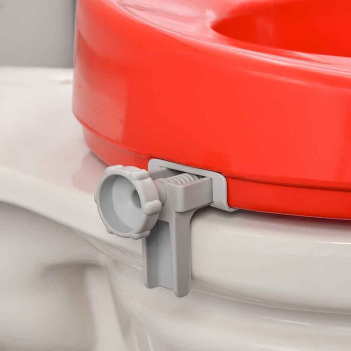 Red Raised Toilet Seat