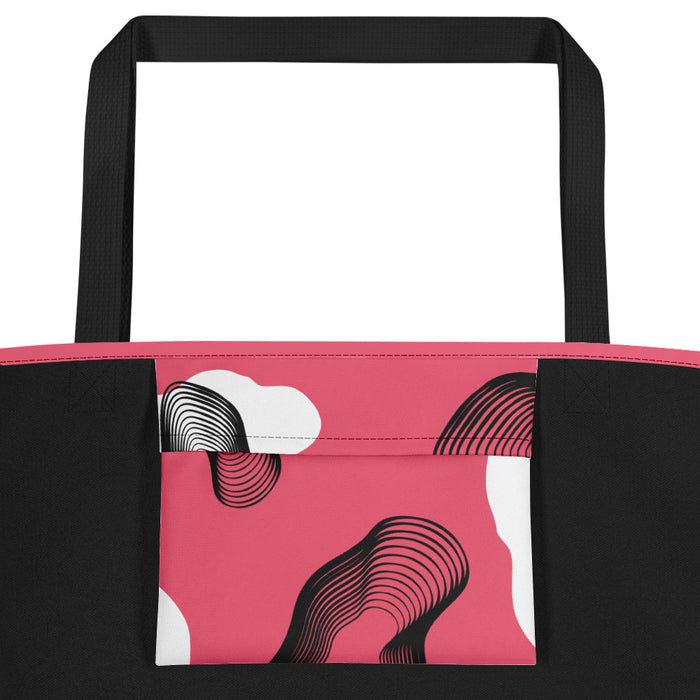 Red, White and Black Camo Tote Bag - Bloom Seventy Seven