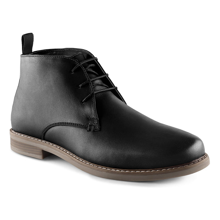 Redhill Leather Chukka Boots - Black